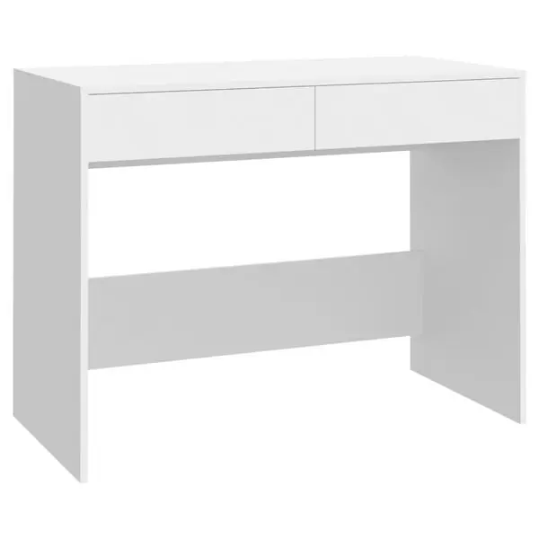 vidaXL Skrivbord vit 101x50x76,5 cm konstruerat trä Köp online