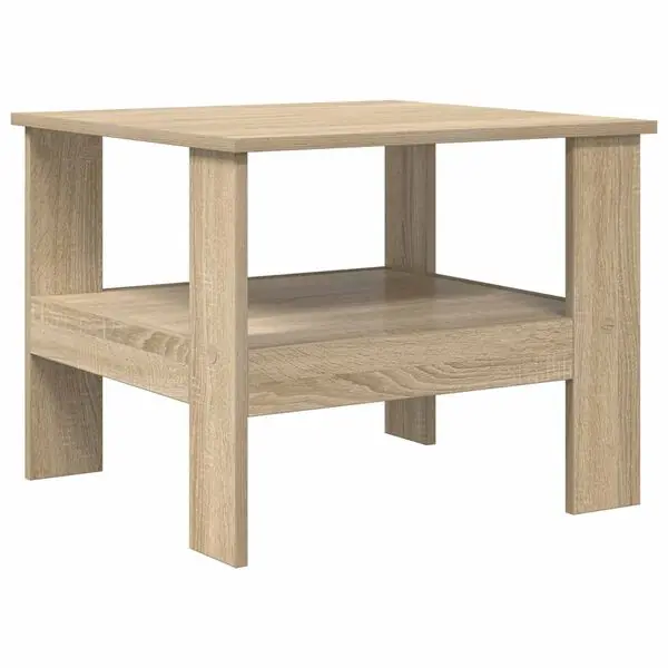 vidaXL Kaffeebord Sonoma-ek 57 x 55 x 45 cm Konstruerat trä Handla nu