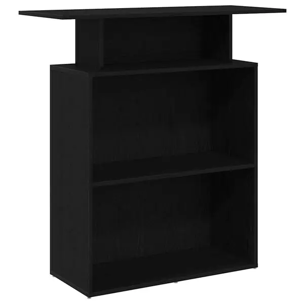 vidaXL Receptionsdisk svart 100x40x104 cm konstruerat trä Begränsat erbjudande