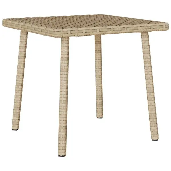 vidaXL Soffbord för trädgården rektangulärt beige 40x40x37 cm Köp nu