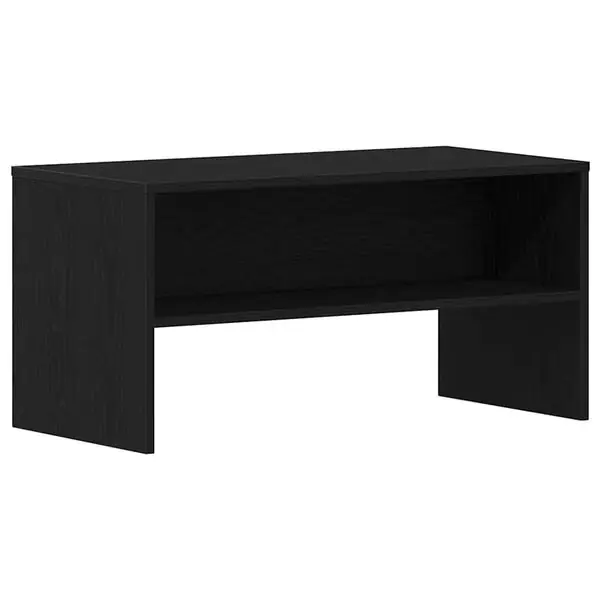 vidaXL TV-bänk svart ek 80x40x40 cm konstruerat trä risnedsättning