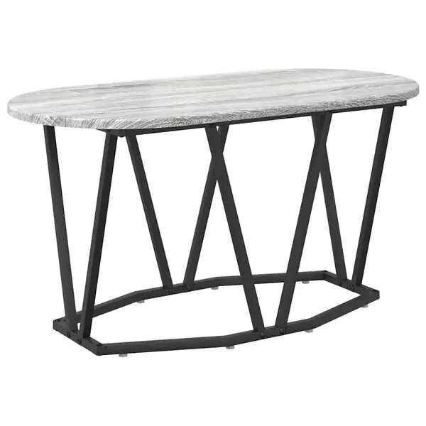 vidaXL Kaffeebord Grå 80 x 40 x 40.5 cm Konstruktions trä och metall Lågt pris