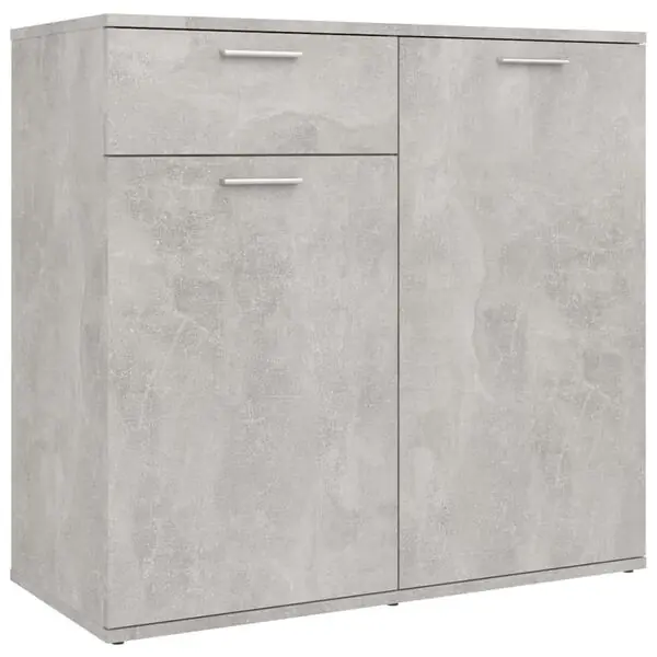I lager vidaXL Skänk betonggrå 80x36x75 cm konstruerat trä