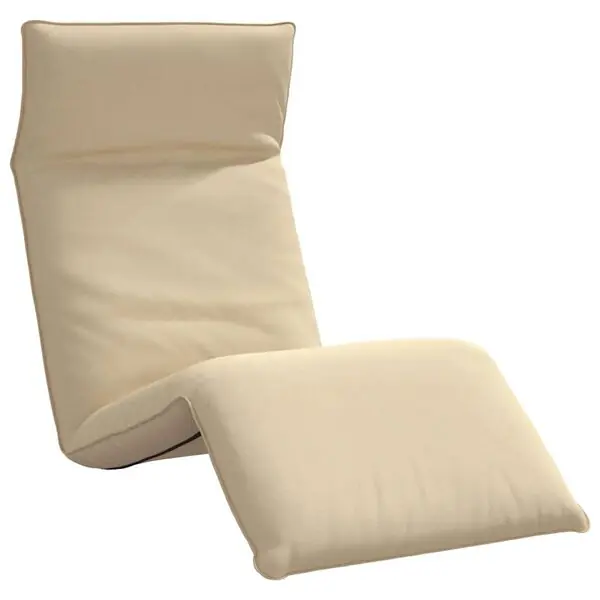 Fri frakt vidaXL Hopfällbar solstol beige 175x54x8,5 cm oxfordtyg