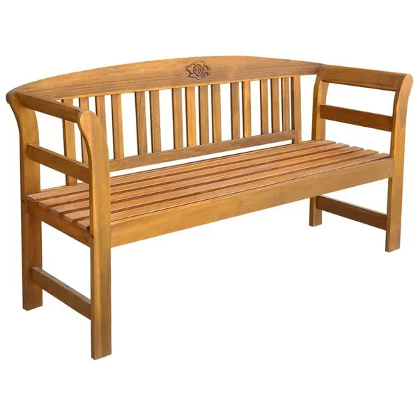 Erbjudandepris vidaXL Trädgårdsbänk 157 cm massivt akaciaträ