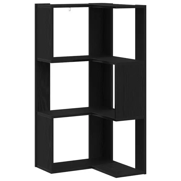 Sista chansen vidaXL Bokhylla Svart Ek 50 x 50 x 102 cm