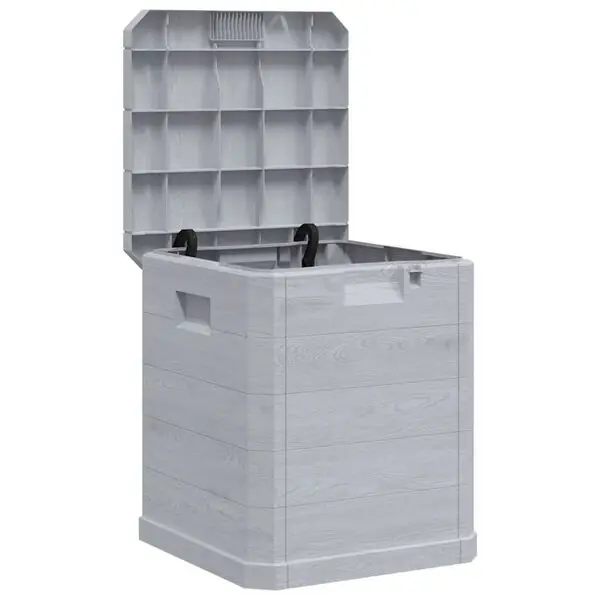 Fynd vidaXL Dynbox 90 liter ljusgrå
