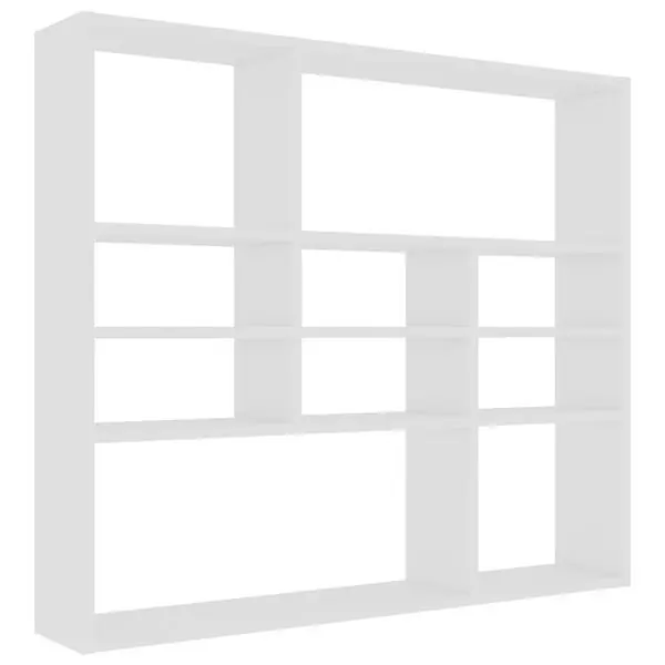 Populär vidaXL Vägghylla vit 90x16x78 cm konstruerat trä