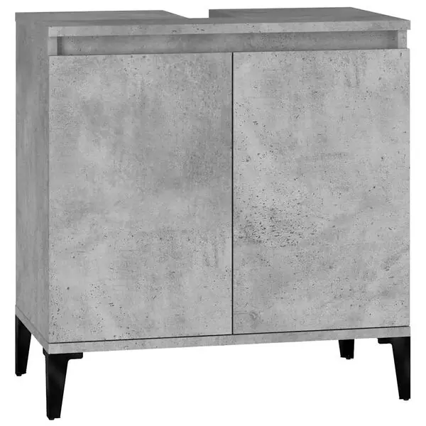 Outlet vidaXL Tvättställsskåp betonggrå 58x33x60 cm konstruerat trä