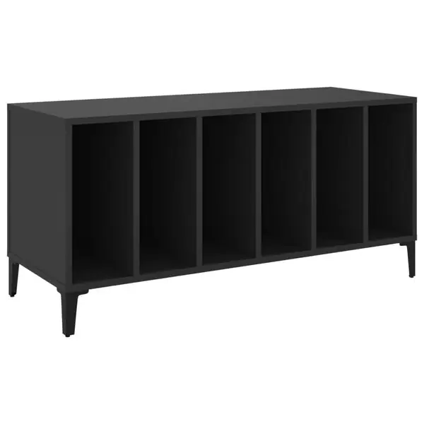 Fynd vidaXL Stereobänk svart 100x38x48 cm konstruerat trä