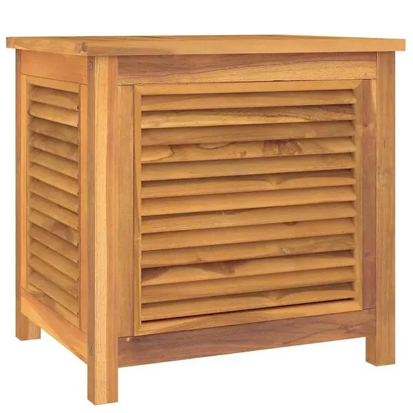 vidaXL Trädgårdslåda med påse 60x50x58 cm massiv teak Begränsat erbjudande