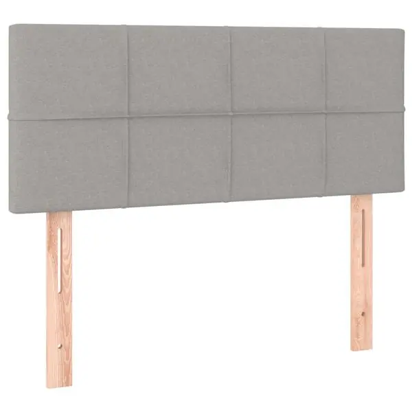 vidaXL Sänggavel ljusgrå 80x5x78/88 cm tyg Lägg i varukorgen