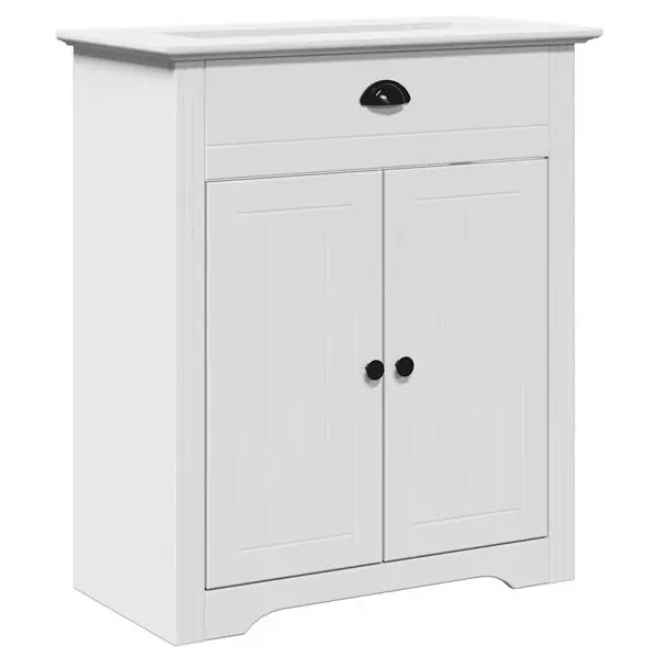 vidaXL Tvättställsskåp BODO vit 70x35x80 cm Expressleverans