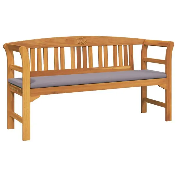 vidaXL Rosabänk Naturlig 157 x 46 x 82,5 cm Massivt Akaciaträ Trygg betalning