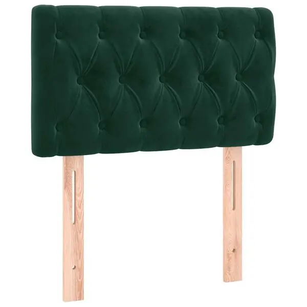 vidaXL Sänggavel mörkgrön 80x7x78/88 cm sammet Billigare