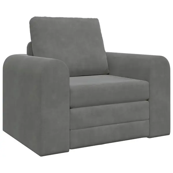 vidaXL Soffsäng Mörkgrå 98 x 71 x 83 cm Sammet Populärt val