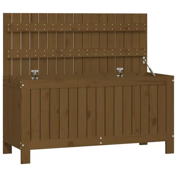 vidaXL Förvaringslåda honungsbrun 108x42,5x54 cm massiv furu Lägg i varukorgen