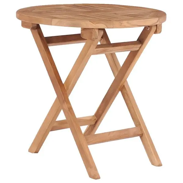 Sista chansen vidaXL Hopfällbart trädgårdsbord 45 cm massiv teak