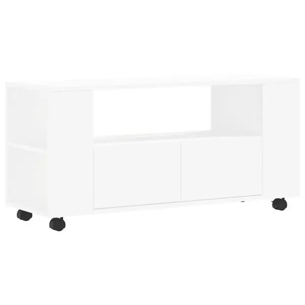 Utförsäljning vidaXL TV-skåp vit 102x34,5x43 cm konstruerat trä