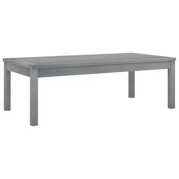 Rea vidaXL Soffbord 100x50x33 cm grått massivt akaciaträ