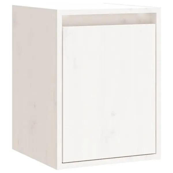 Endast denna vecka vidaXL Väggskåp vit 30x30x40 cm massiv furu