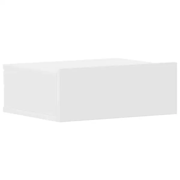 vidaXL Svävande sängbord vit 40x30x15 cm konstruerat trä Rabatter