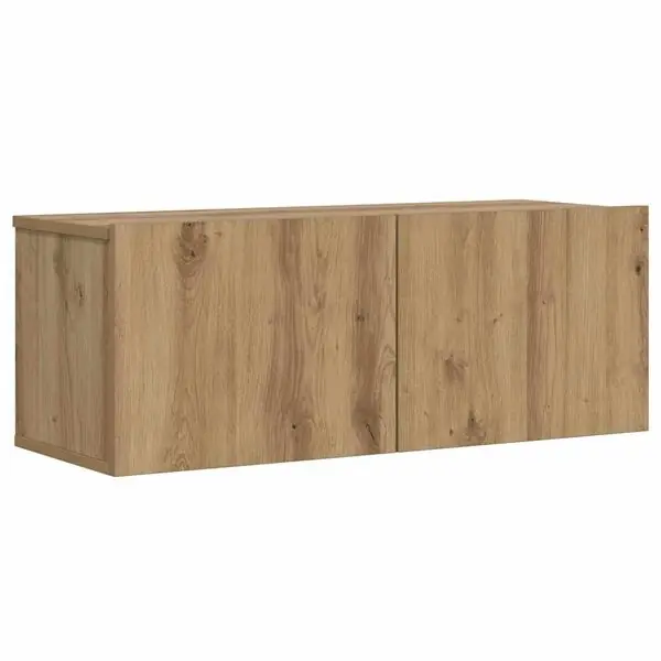 Billig vidaXL Väggmonterad tv-skåp artisan ek 80x30x30 cm konstruerat trä