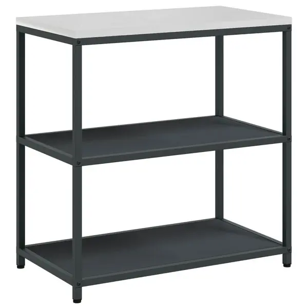vidaXL Köksförvaring med hylla Antracit 90 x 50 x 92 cm Stål Extra rabatt