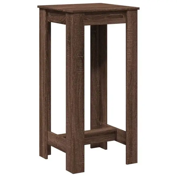 Kundfavorit vidaXL Barbord brun ek 51x50x103,5 cm konstruerat trä