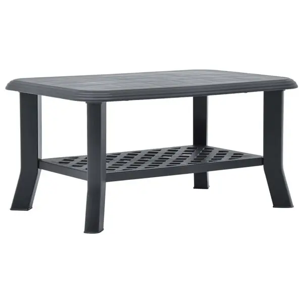 Endast denna vecka vidaXL Soffbord antracit 90x60x46 cm plast