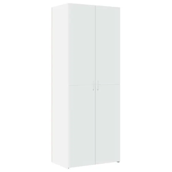 vidaXL Högskåp vit 70x42,5x185 cm konstruerat trä Expressleverans