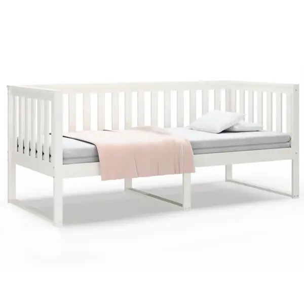 Beställ idag vidaXL Dagbädd utan madrass vit 90x200 cm massiv furu