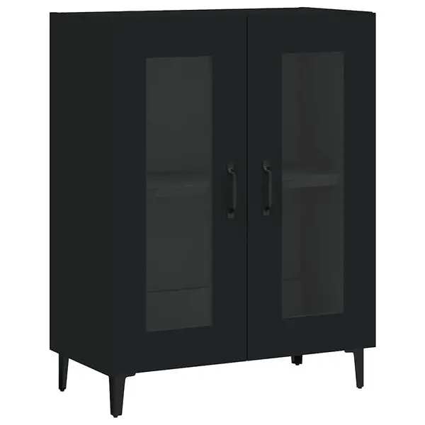 Begränsad tid vidaXL Skåp svart 69,5x34x90 cm konstruerat trä