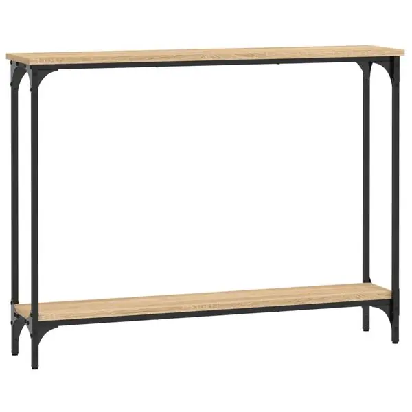 Kampanj vidaXL Avlastningsbord sonoma-ek 100x22,5x75 cm konstruerat trä