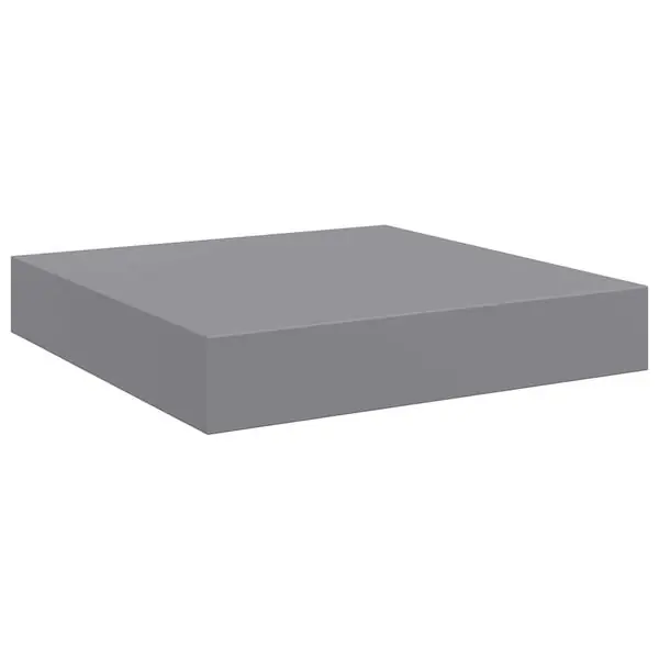 vidaXL Svävande vägghylla grå 23x23,5x3,8 cm MDF Reapris