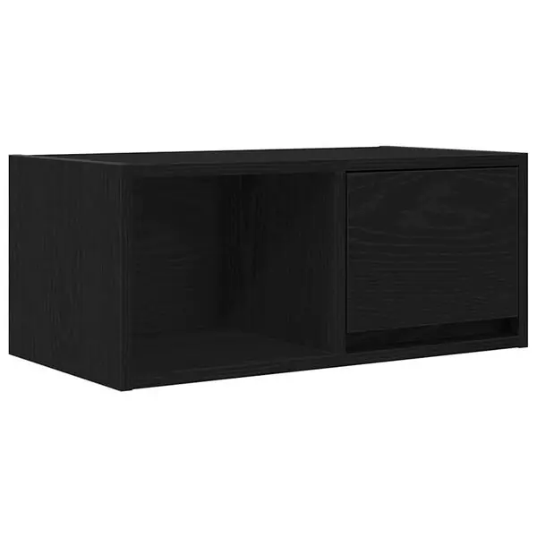 Extra rabatt vidaXL TV-bänk svart ek 60x31x25,5 cm konstruerat trä