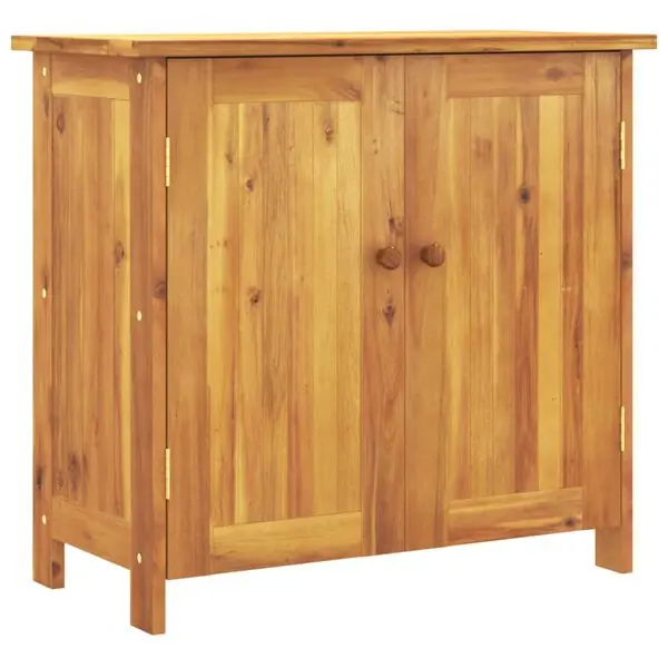 vidaXL Trädgårdsskåp 75x35x70 cm massivt akaciaträ I lager