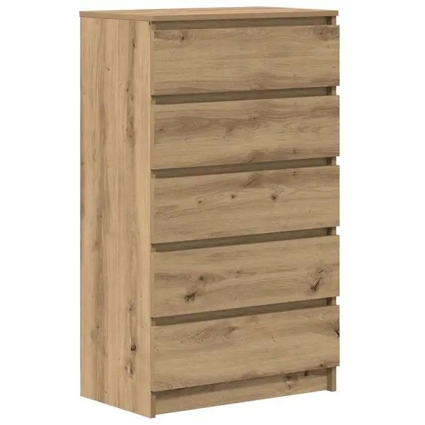 vidaXL Byrå artisan ek 60x36x103 cm konstruerat trä Beställ idag