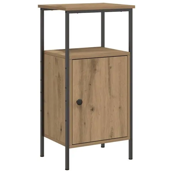 vidaXL Sängbord artisan ek 41x31x80 cm konstruerat trä Köp online
