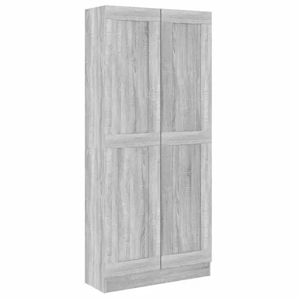 vidaXL Bokhylla grå sonoma 82,5x30,5x185,5 cm konstruerat trä Kampanjpris