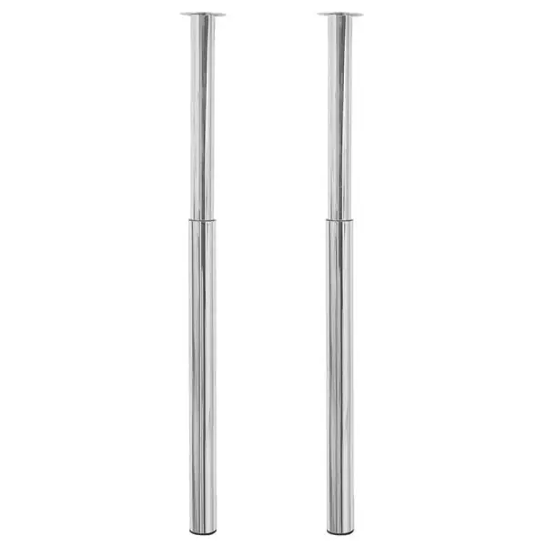 vidaXL Teleskopiska bordsben krom 710 mm-1100 mm Endast idag
