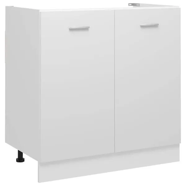 Billig vidaXL Underskåp för diskho &lLyon&r vit 80x46x81,5 cm konstruerat trä