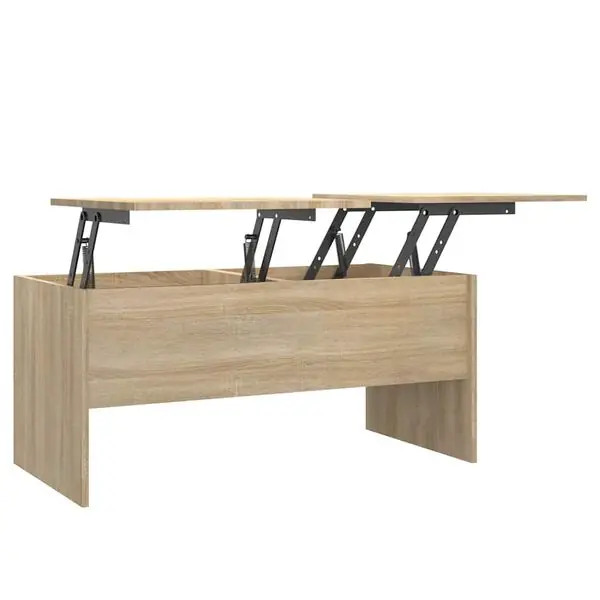 Lågt pris vidaXL Soffbord sonoma-ek 102x50,5x46,5 cm konstruerat trä