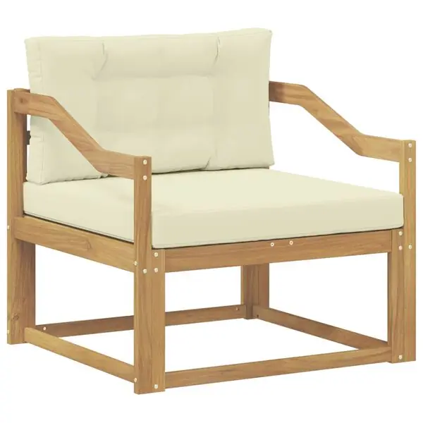 Rabatter vidaXL Utomhus Mellansoffa Polyester Vit