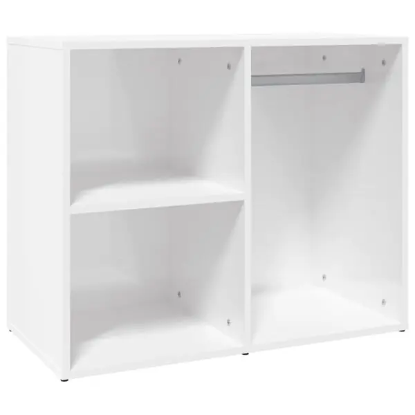 vidaXL Klädskåp vit högglans 80x40x65 cm konstruerat trä Handla nu