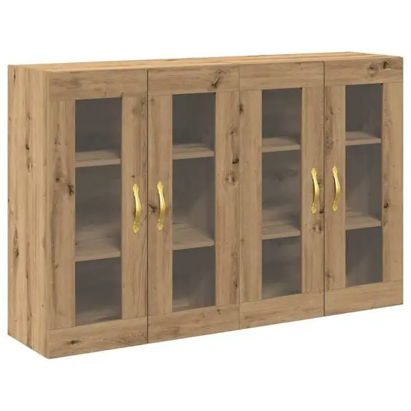 vidaXL Väggskåp 2 pcs Artisan Ek 69,5 x 34 x 90 cm Konstruerat trä Nedsatt pris