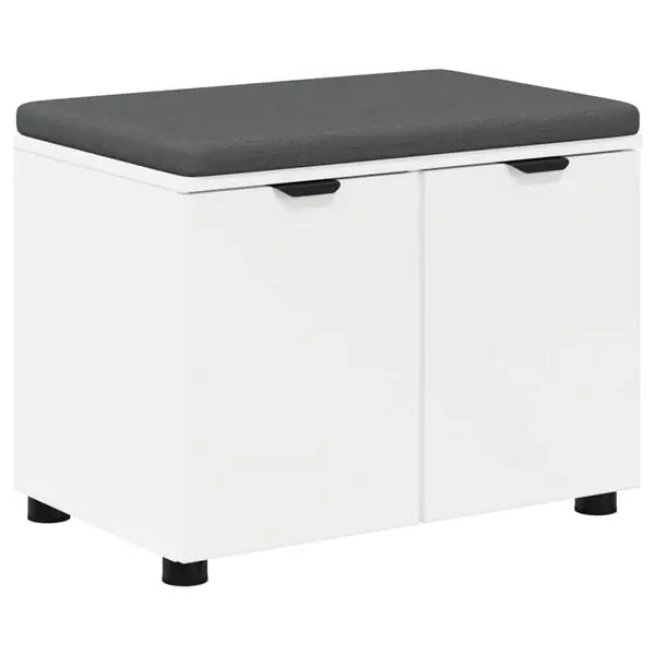 Extra rabatt vidaXL Hallbänk Svart Ek 80 x 38 x 46 cm Konstruerat Trä och Tyg