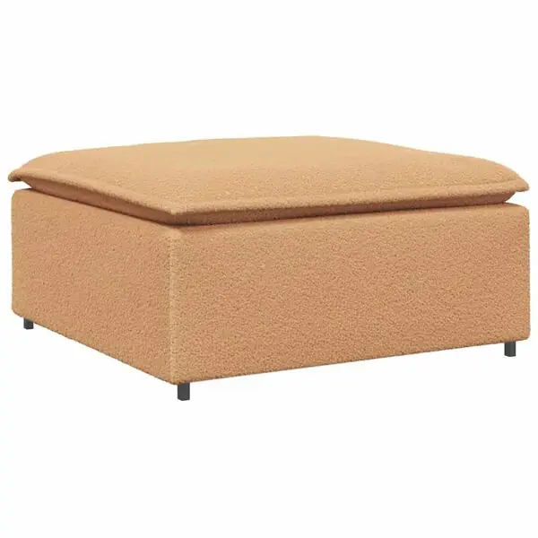 Extra rabatt vidaXL Modulär soffa fotpallsmodul beige 100x100x48 cm