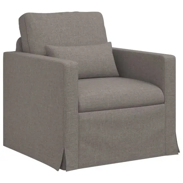 Rea vidaXL Soffa Taupe 78 x 78 x 80 cm tyg