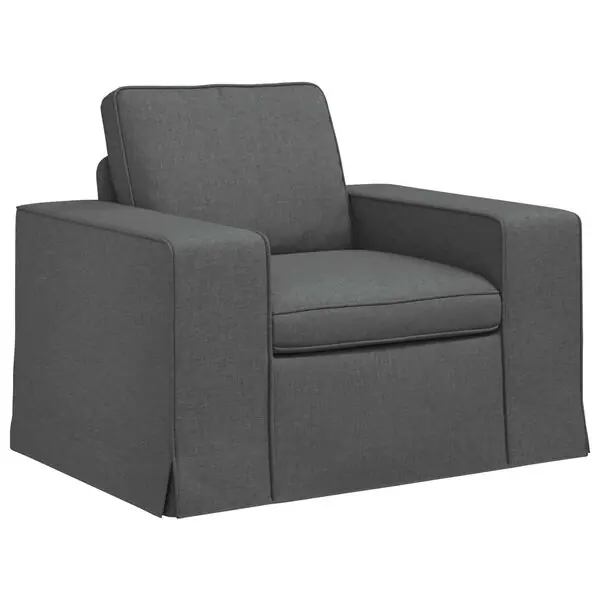 vidaXL Soffa Mörkgrå 103 x 80 x 82 cm tyg Begränsat antal